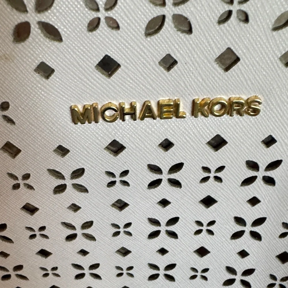 Michael Kors Pink Perforated Tote Bag